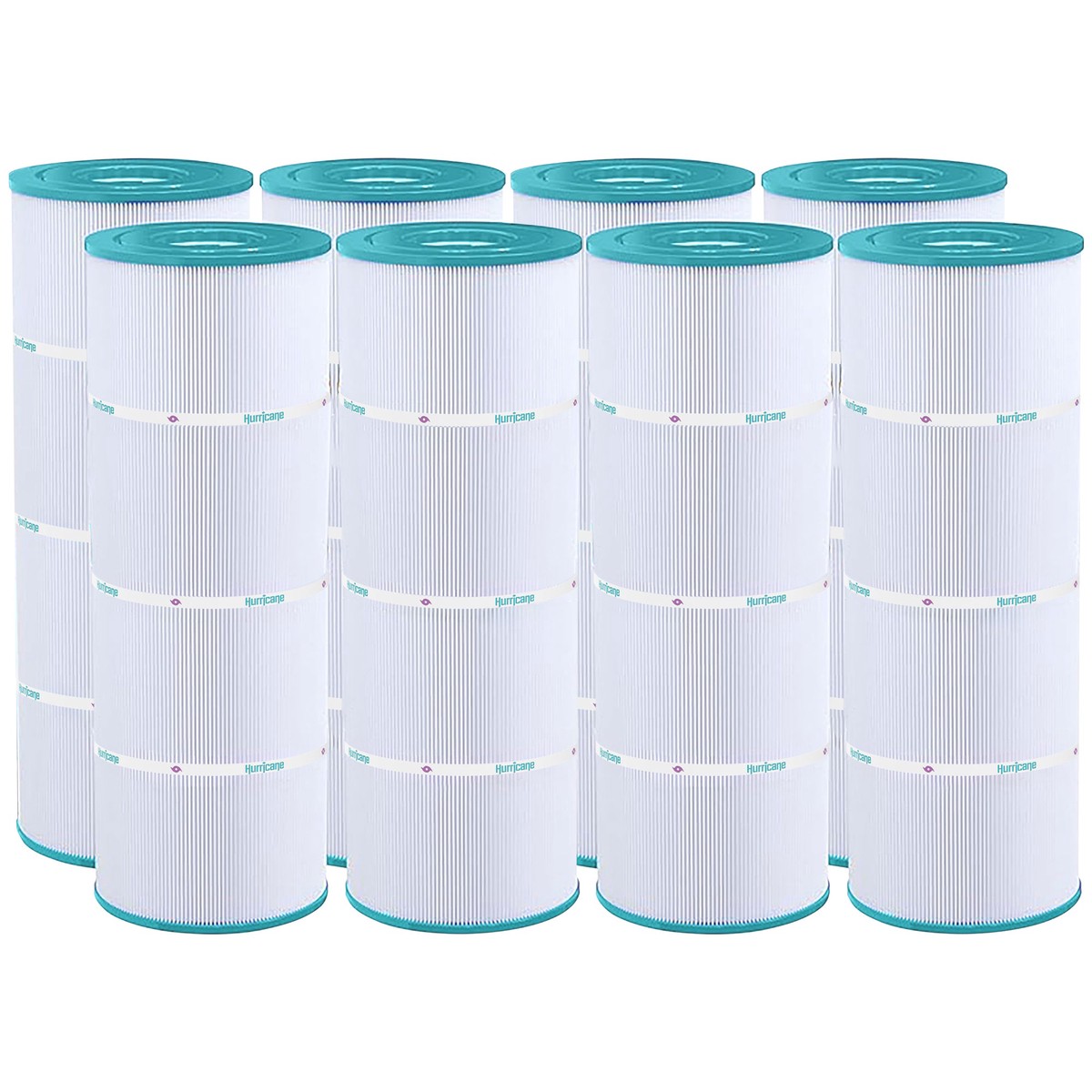 Hurricane 8 Pack HF7483-04 Advanced Pool and Spa Filter Cartridge Replacement