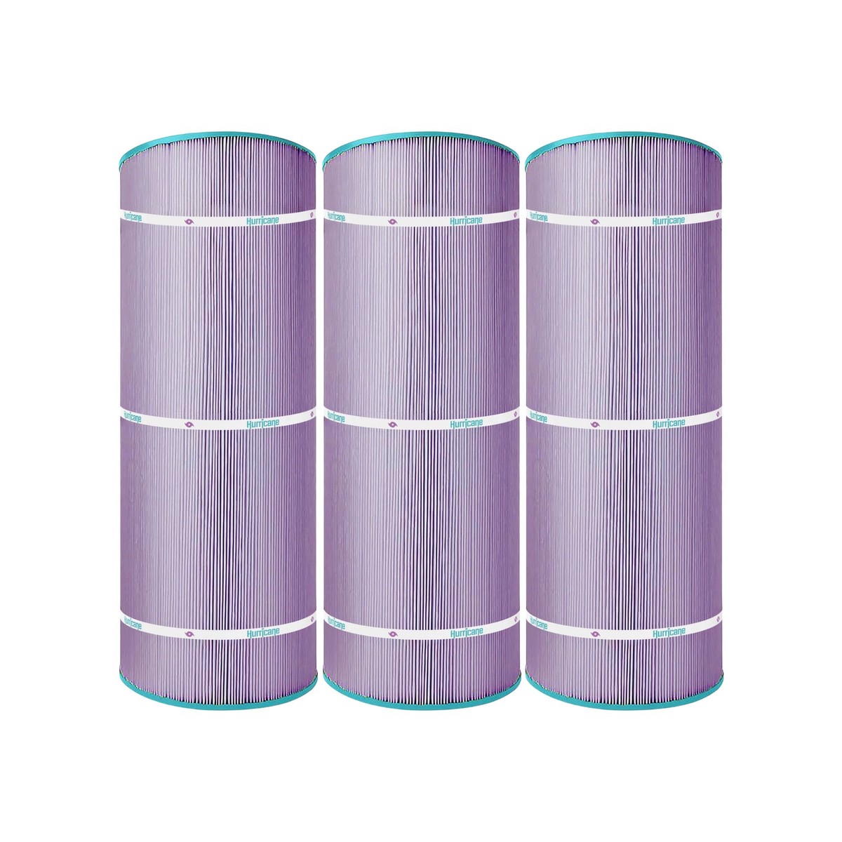 Hurricane Filters HF8414 Platinum Purple Spa Filter Cartridge Replacement, 3 Pck