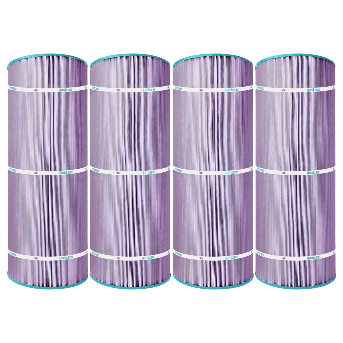 Hurricane Filters HF8414 Platinum Purple Spa Filter Cartridge Replacement, 4 Pck