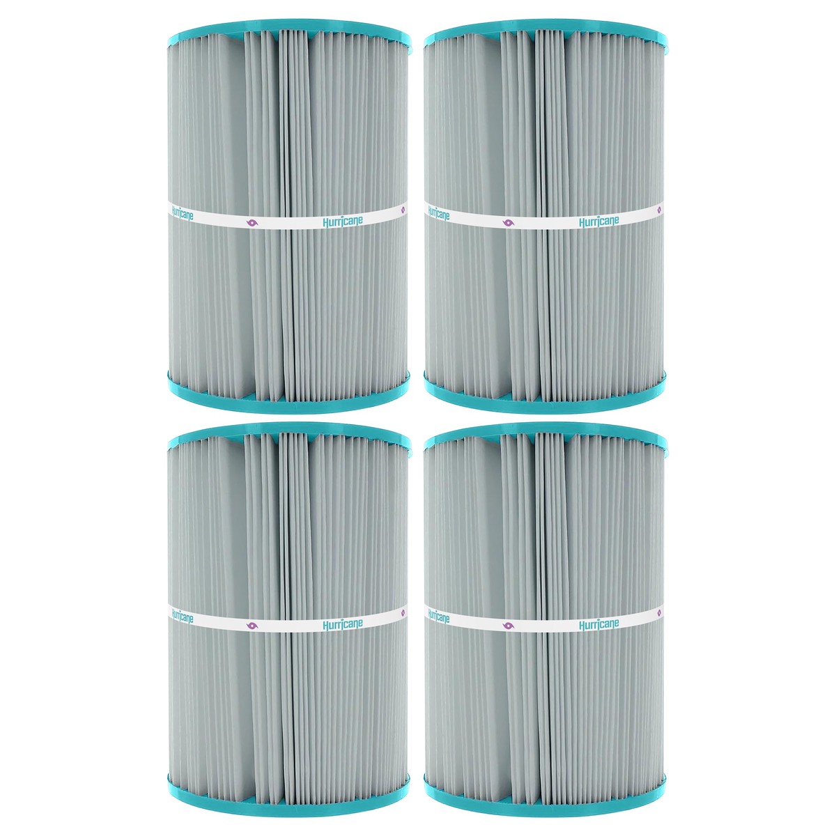 Hurricane Replacement Spa Filter Cartridge for PA25-4 & Unicel C-7626, 4 Pack