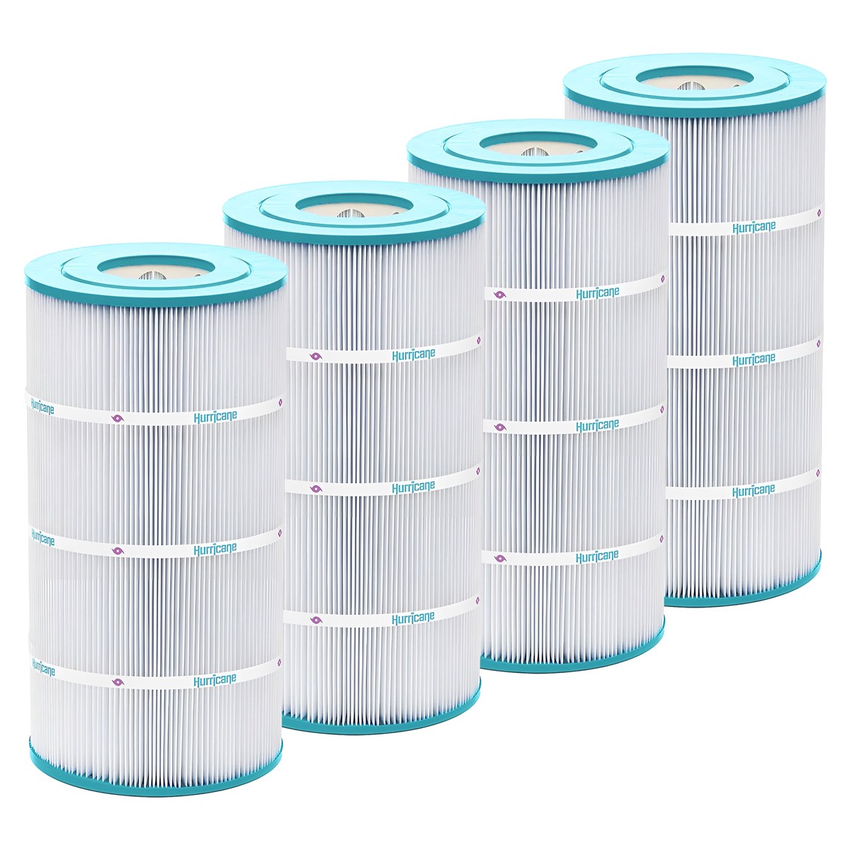 Hurricane Replacement Spa Filter Cartridge for Unicel C8411 and PWWCT75, 4 Pack