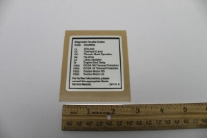 Genie Lift Part # 237116GT - DECAL,LABEL,FAULT CODES,69DC, EA