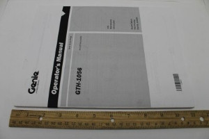 Genie Lift Part # 214834GT - MANUAL, OPERATOR, GTH1056/48, EA