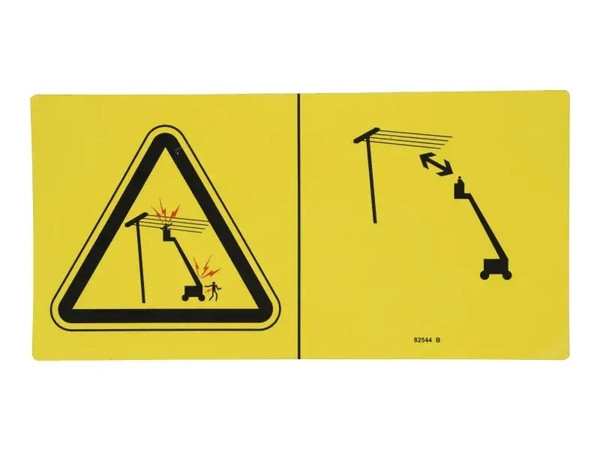 JLG Part # GN82544 | GN-DECAL,DNGR ELEC HAZ STAY CL, EA