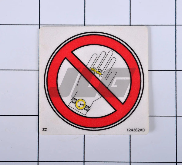 JLG Part # SJ124362 | SJ-DECAL, DO NOT WEAR, EA