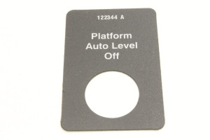 Genie Lift Part # 122344GT - DECAL,LABEL,AUTO LEVEL OFF, EA