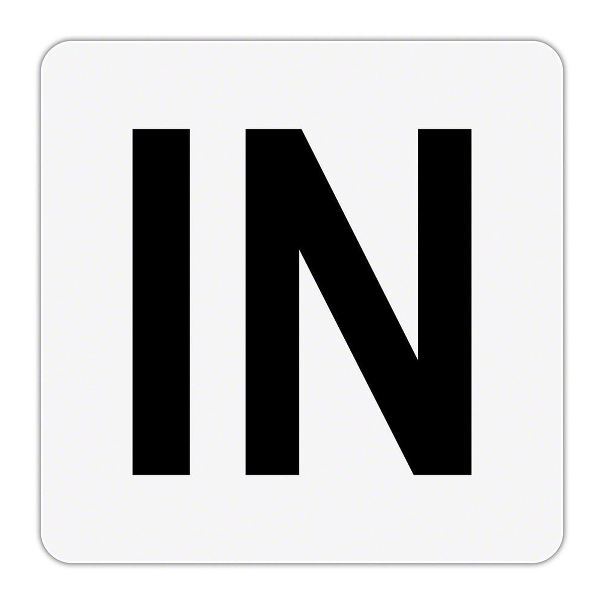 IN Message - Plastic Overlay Depth Marker - 6 x 6 Inch with 4 Inch Lettering