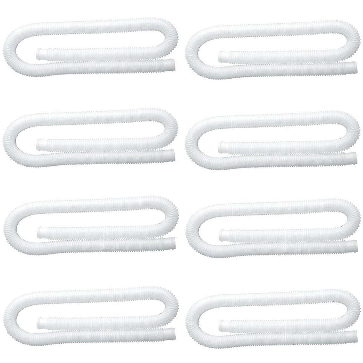 Intex 1.25 Inch Diameter Accessory Pool Pump Replacement Hose 59In Long (8 Pack)