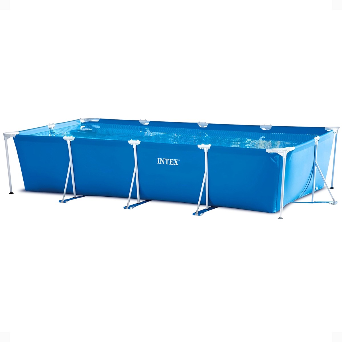 Intex 14.75' x 33" Rectangular Frame Above Ground Outdoor Backyard Swimming Pool