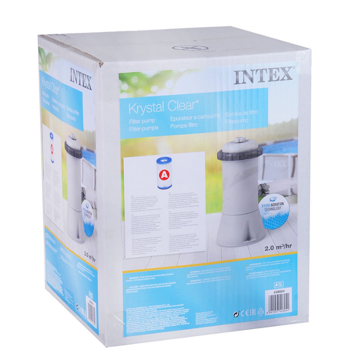 Intex 530 GPH Cartridge Filter Pump