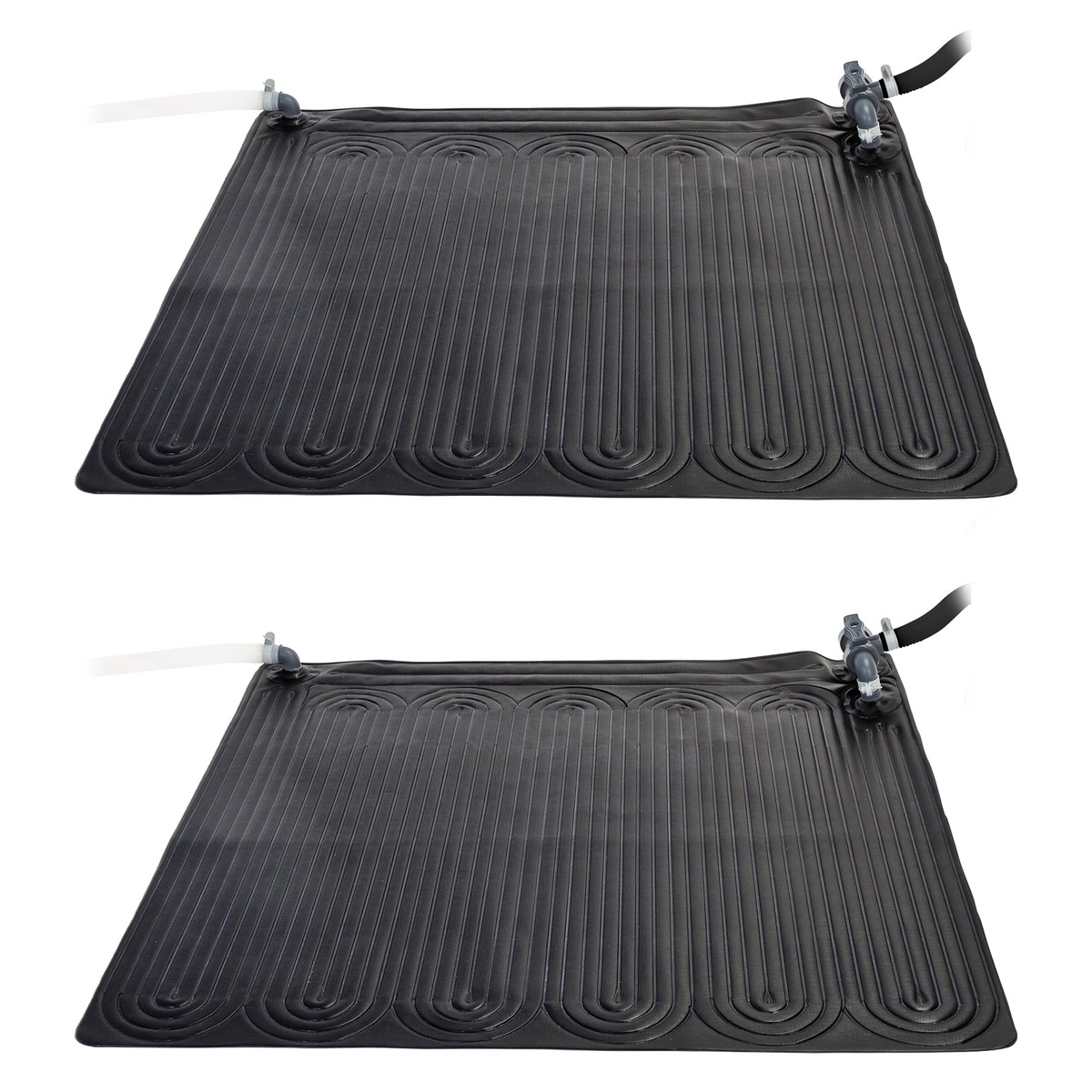Intex Above Ground Swimming Pool Water Heater Solar Mat 28685E, Black (2 Pack)