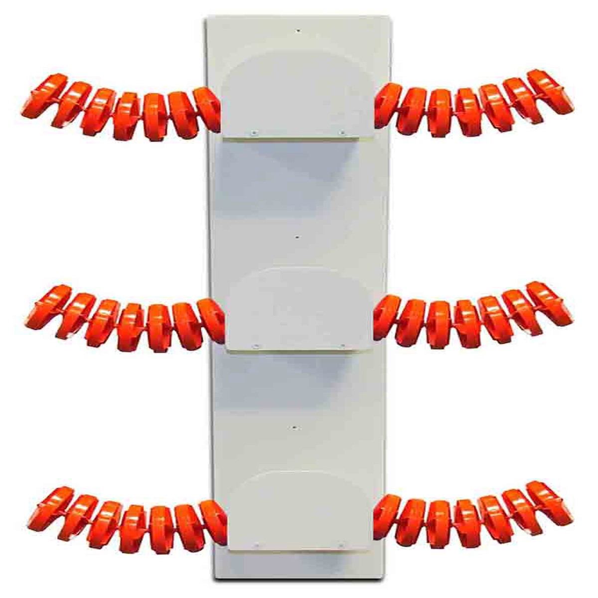 Lane Line Bracket for 3 (Three) Lane Lines - White