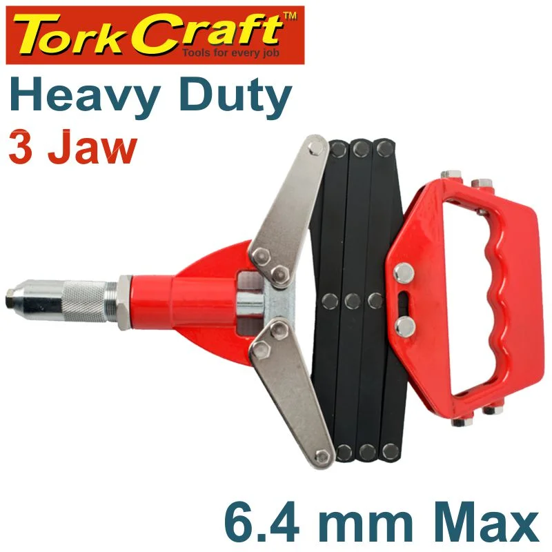 LAZY TONG HAND RIVETER6.4MM MAX 3 JAW H/DUTY