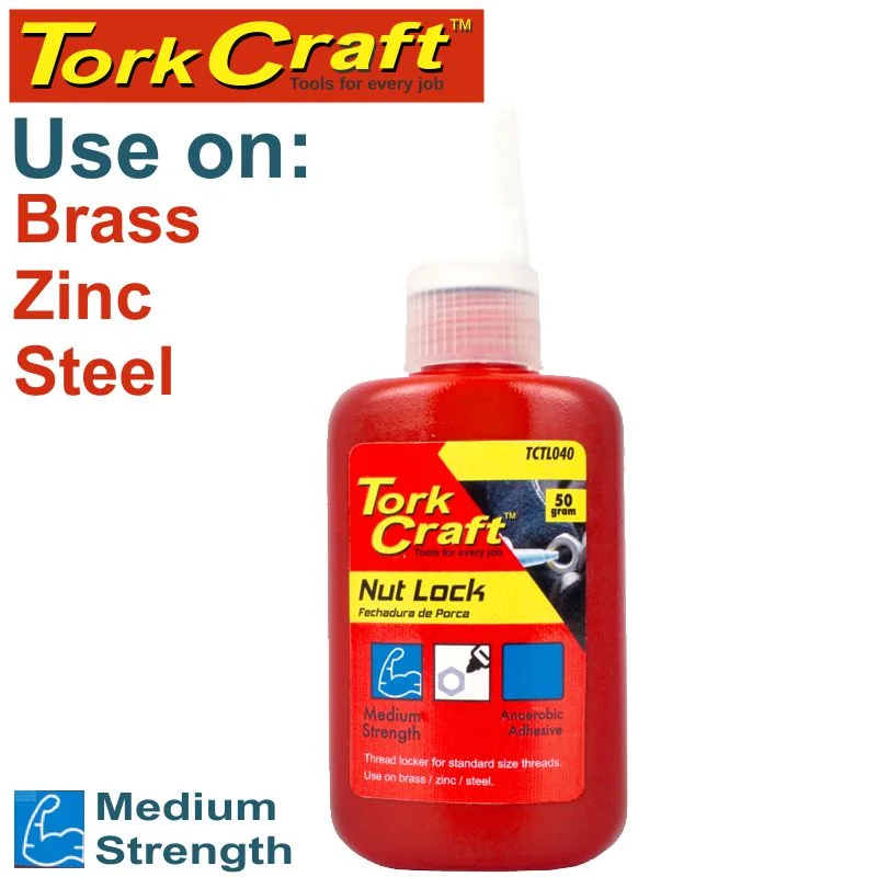 NUT LOCK MEDIUM STRENGTH FOR STD SIZED THREADS – BLUE – 50G