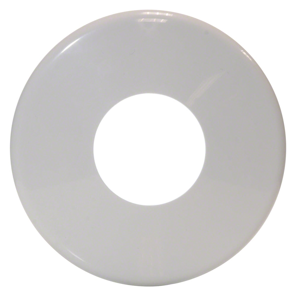 Plastic Escutcheon Plate 5 Inches - 1.90 Inch O.D. - White