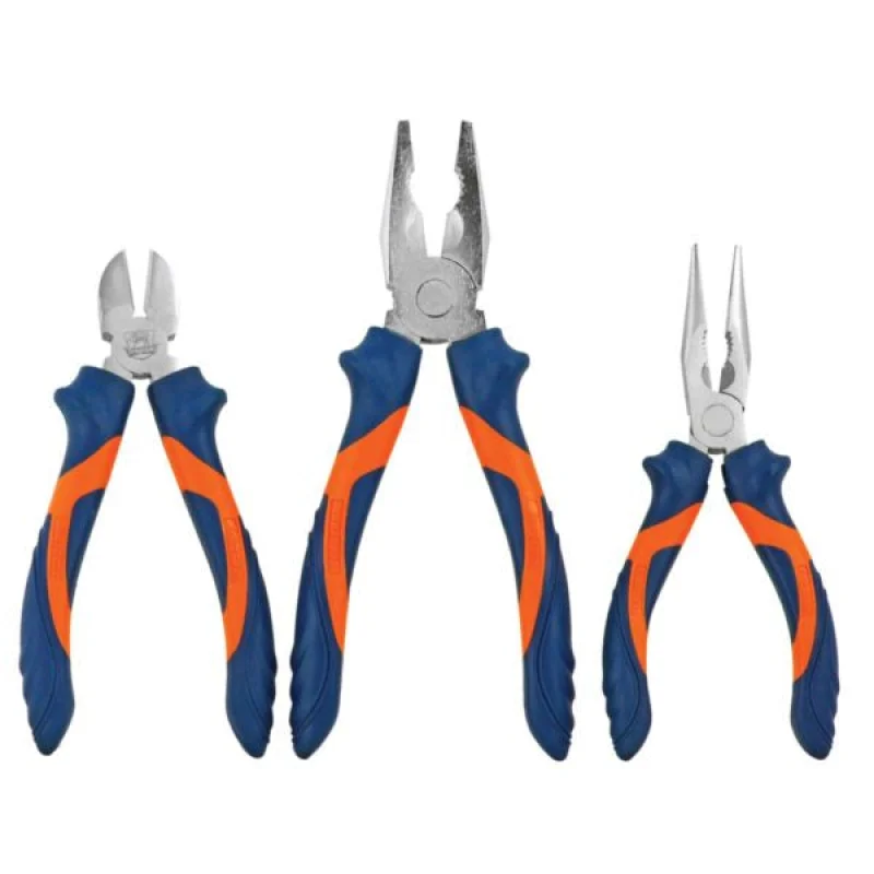PLIER SET 3PC(8COM/6LN/6SC)