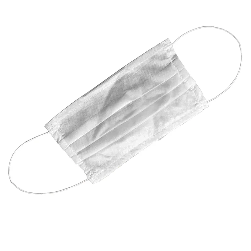 Polyprop/Polyest/Cotton 3 X Layer Face Mask Wash/Re-Useabl White