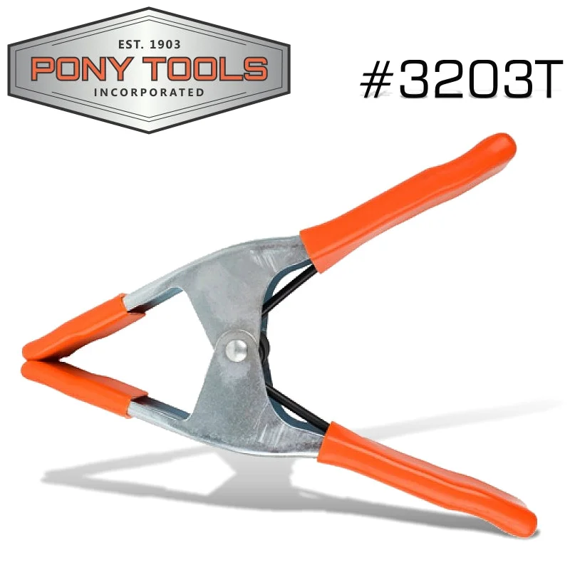 PONY 3′ SPRING CLAMP WITH PROTECTIVE HANDLES & TIPS