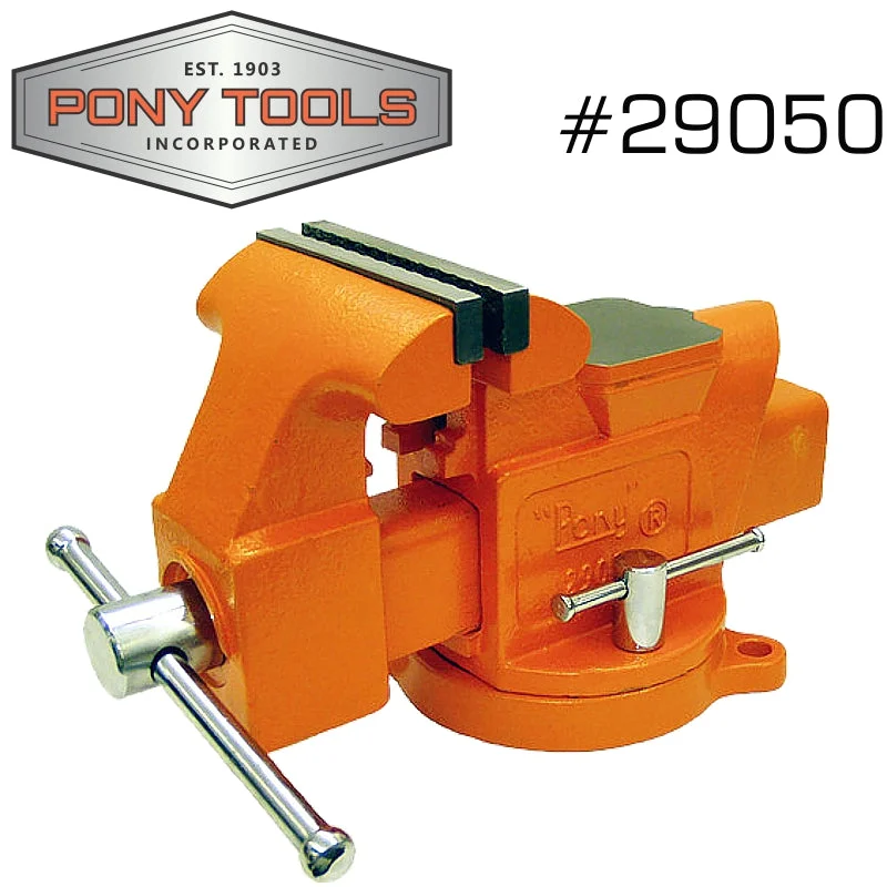PONY 5′ HEAVY-DUTY WORKSHOP BENCH VISE SWIVEL BASE