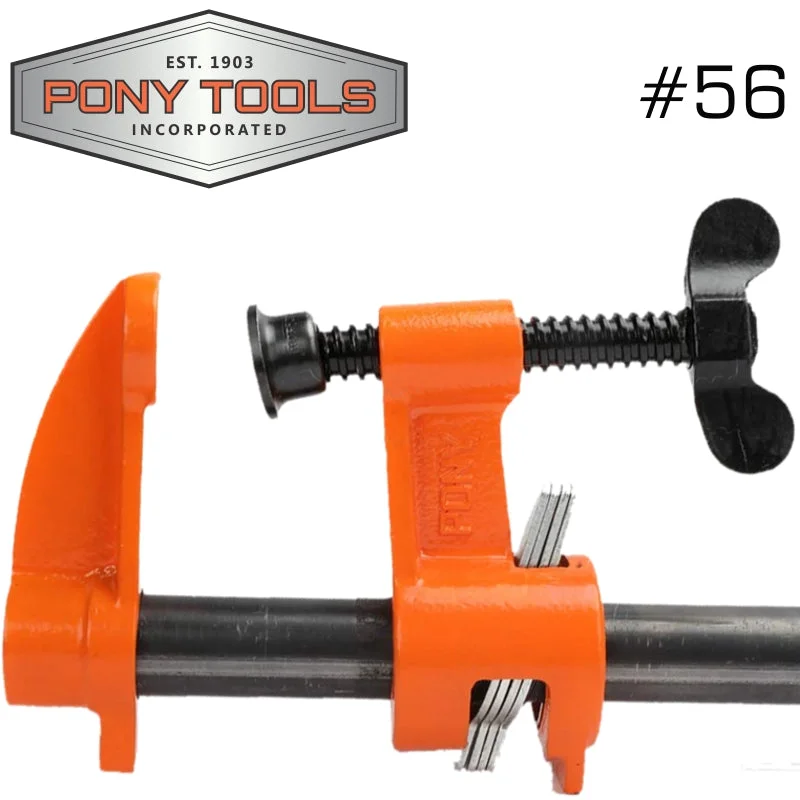 PONY PIPE CLAMP 3/4′ BLACK PIPE