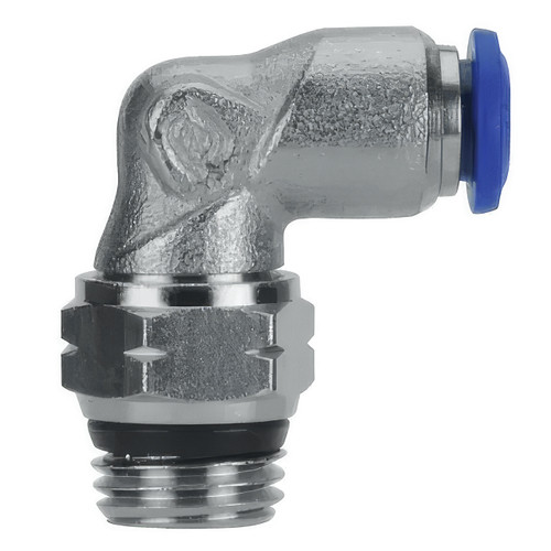 AIGNEP 87110-08-04, 1/2 in. Push-To-Connect Tube x 1/4 in. Swivel Elbow - Pack of 10