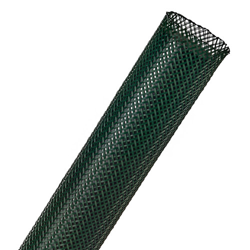 Techflex PTN1.00FG Flexo PET 1 in. x65 ft. Braided Sleeve, Green