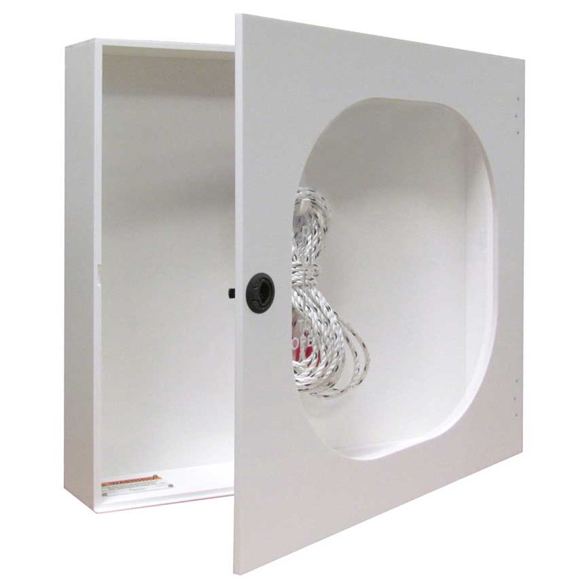 Ring Buoy Cabinet for 24 Inch Life Ring Buoy - Includes Throw Line