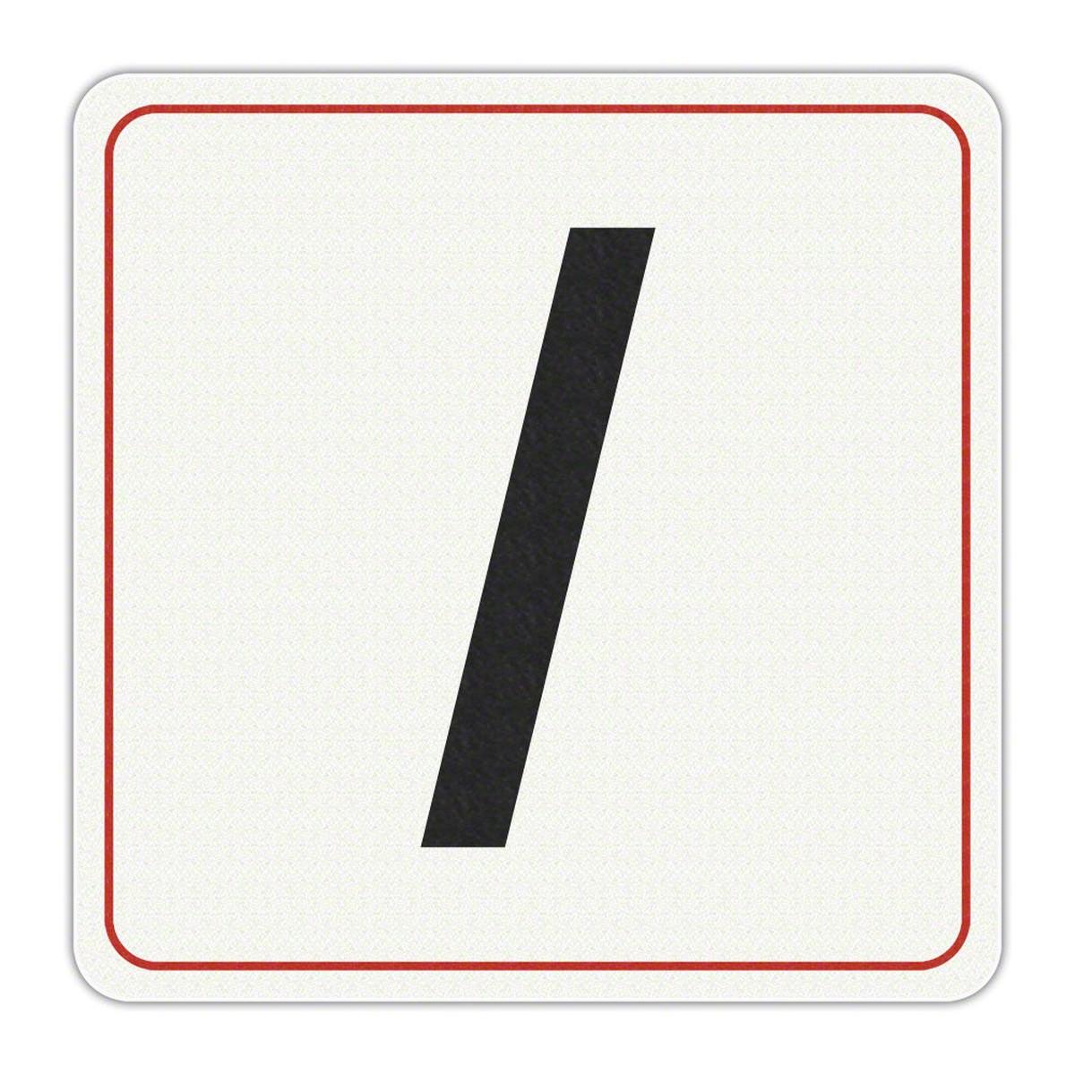 Slash (/) Symbol - Adhesive Depth Marker - 6 Inch x 6 Inch with 4 Inch Lettering