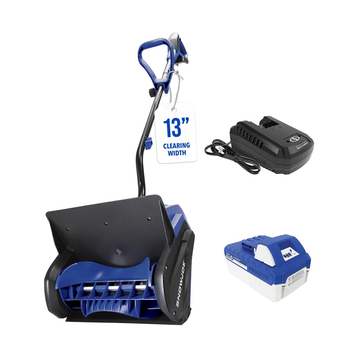 Snow Joe 24V Cordless Snow Shovel Kit for Driveway Winter Snow Removal, 24V-SS13