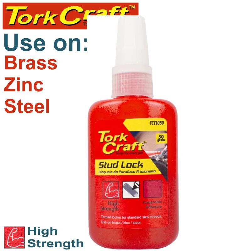 STUD LOCK HIGH STRENGTH FOR STD SIZED THREADS – RED – 50G