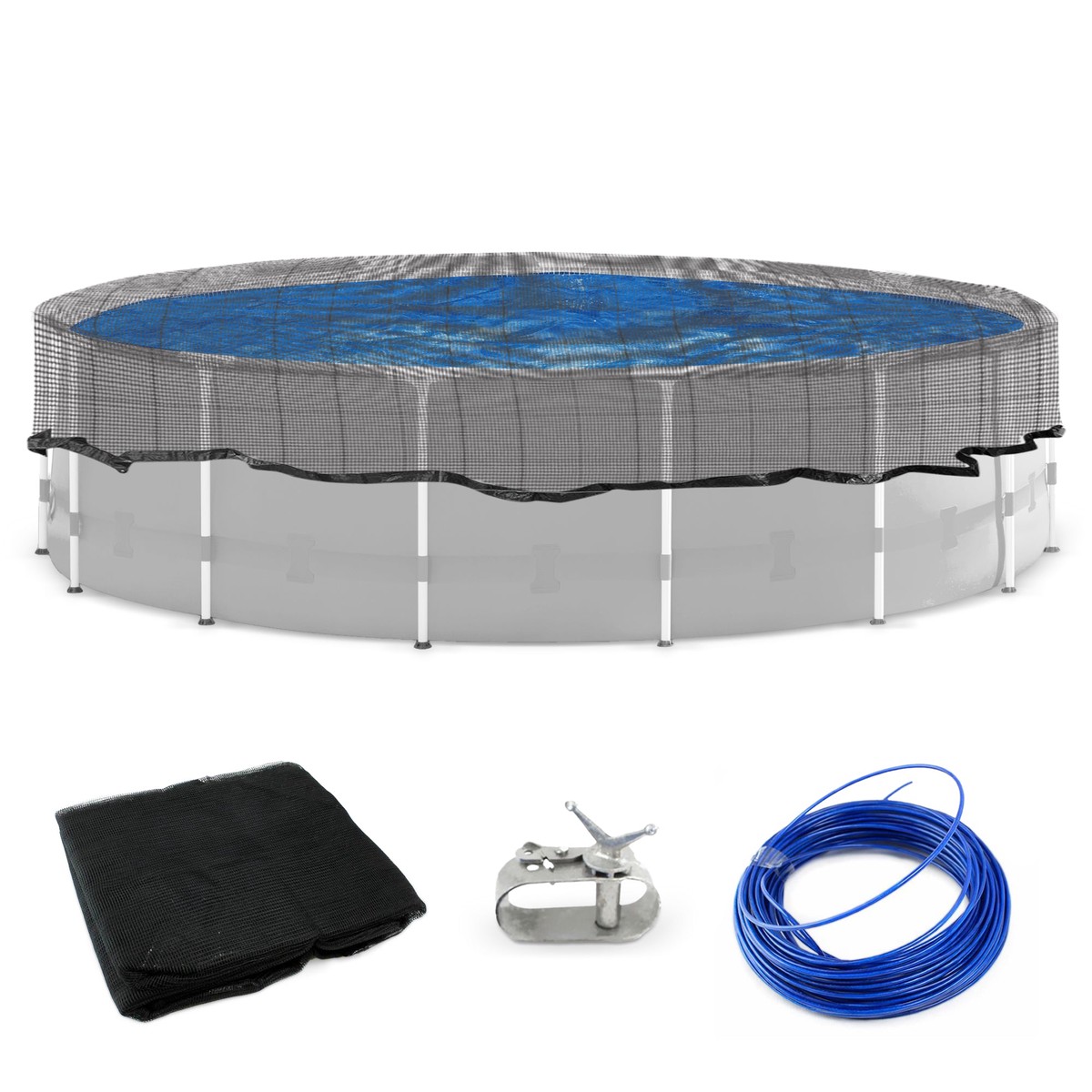 Swimline 15' Round Above Ground Swimming Pool Leaf Net Top Cover | CO915