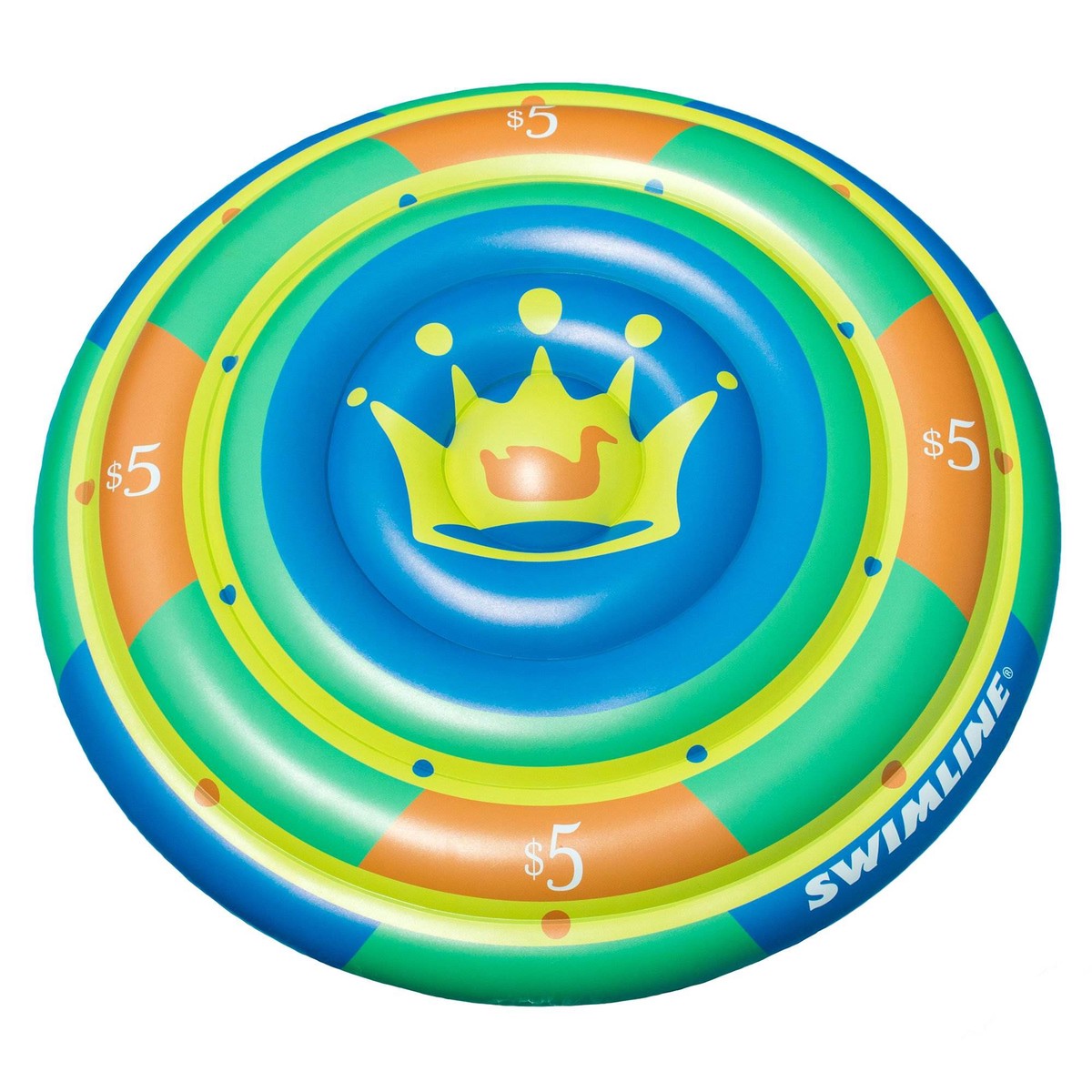 Swimline 60" Round Inflatable Highroller Chip Swimming Pool Floating Water Raft