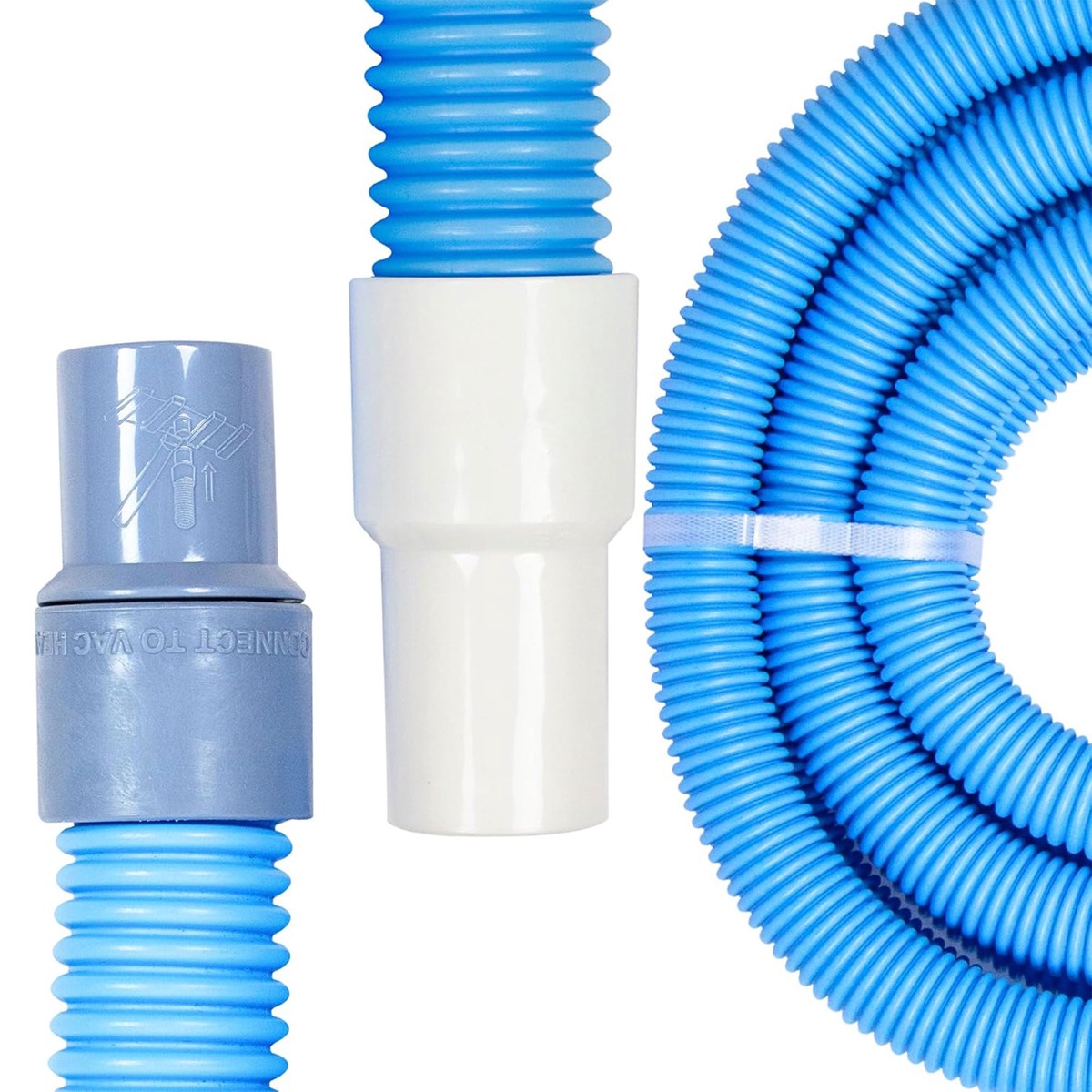 Swimline HydroTools 50 Premium Spiral Wound Pool Vacuum Hose with Swivel Cuff