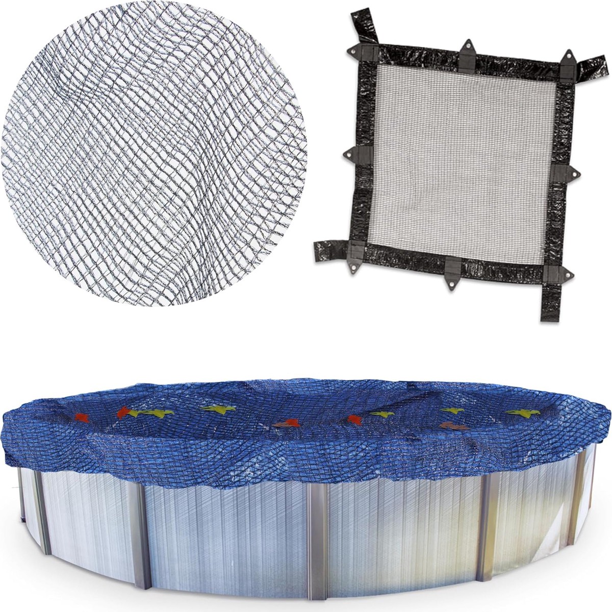 Swimline Hydrotools Leaf Net Winter Pool Cover for 16x25 Ft Above Ground Pools