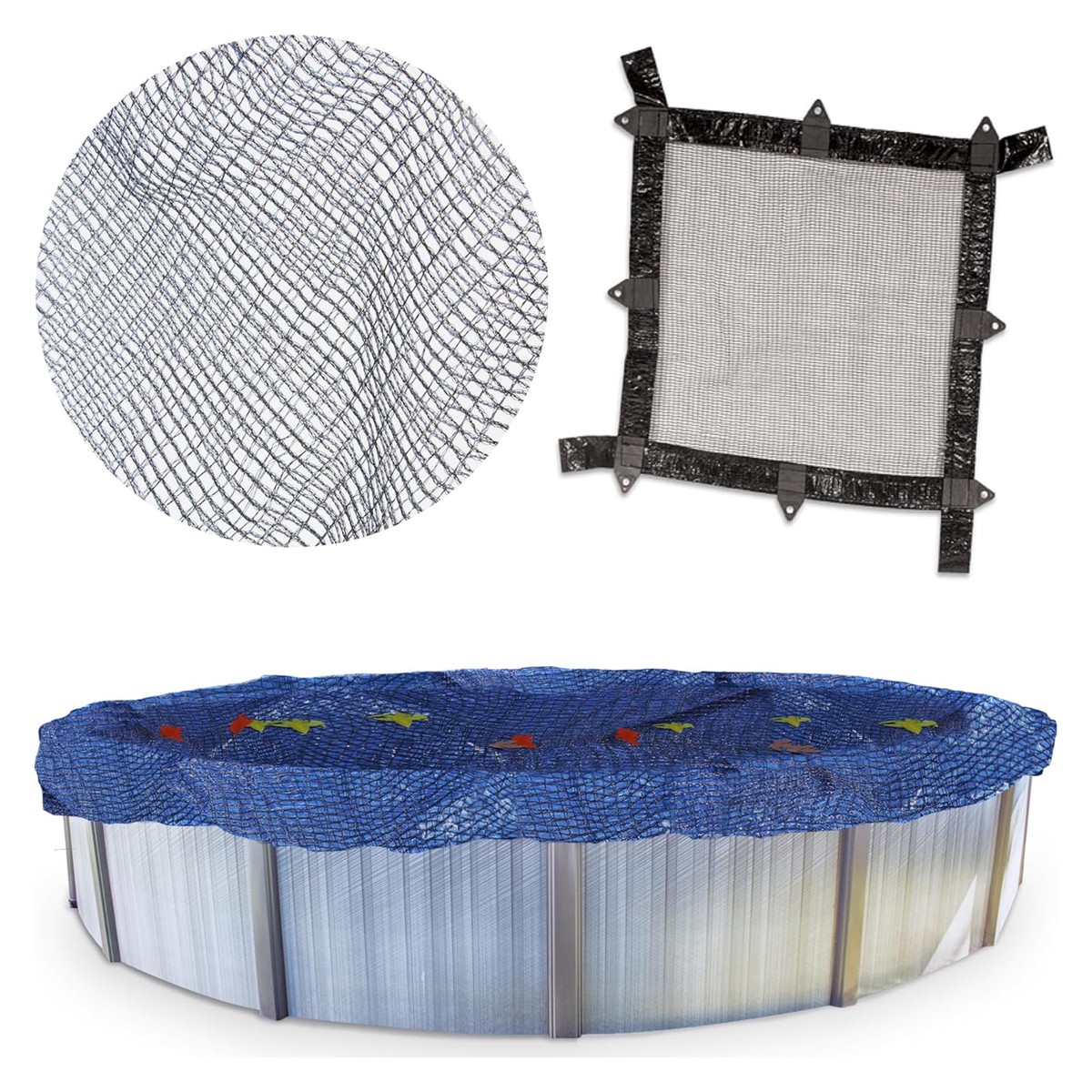 Swimline Hydrotools Leaf Net Winter Pool Cover for 18x34 Ft Above Ground Pools