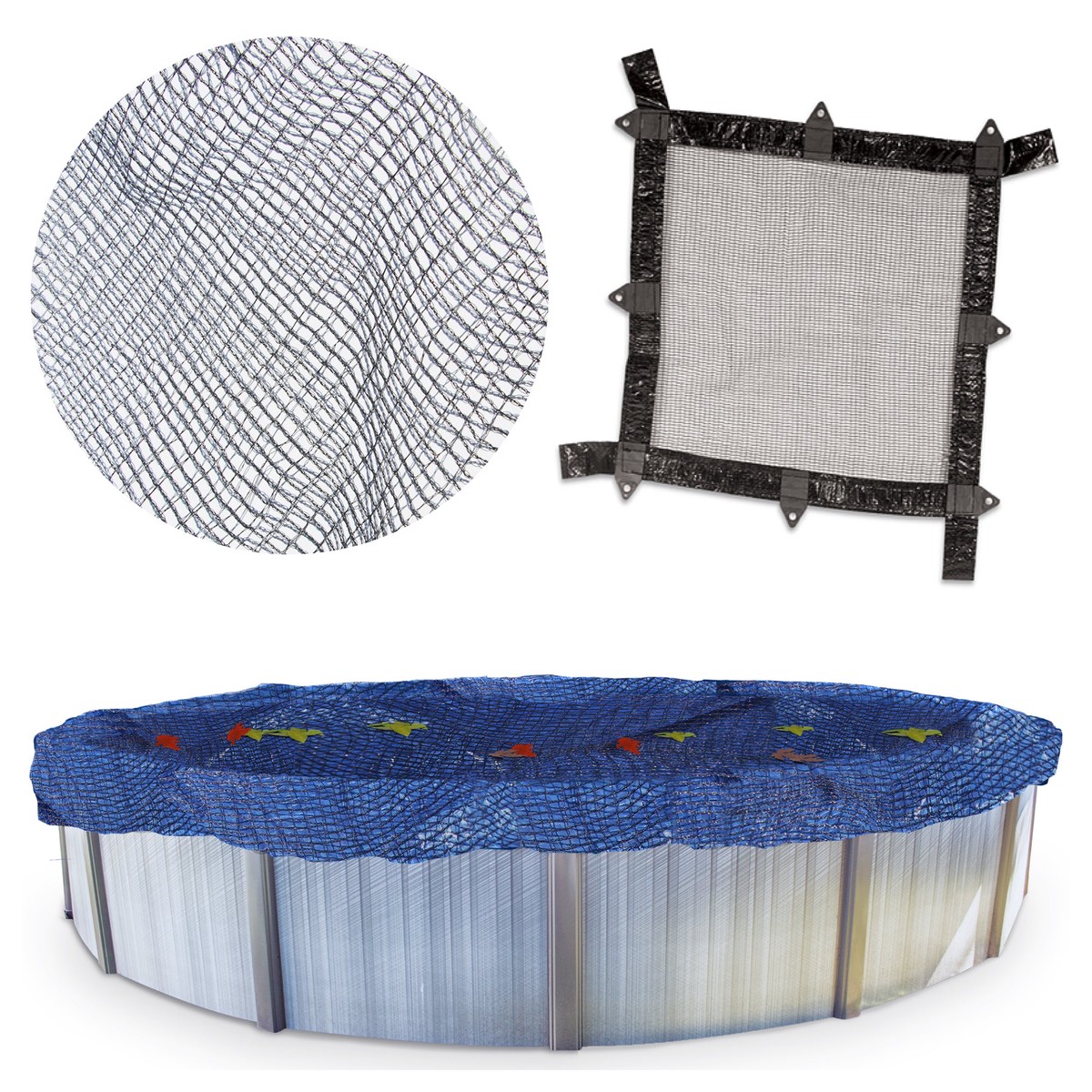Swimline Hydrotools Leaf Net Winter Pool Cover for 21x43 Ft Above Ground Pools