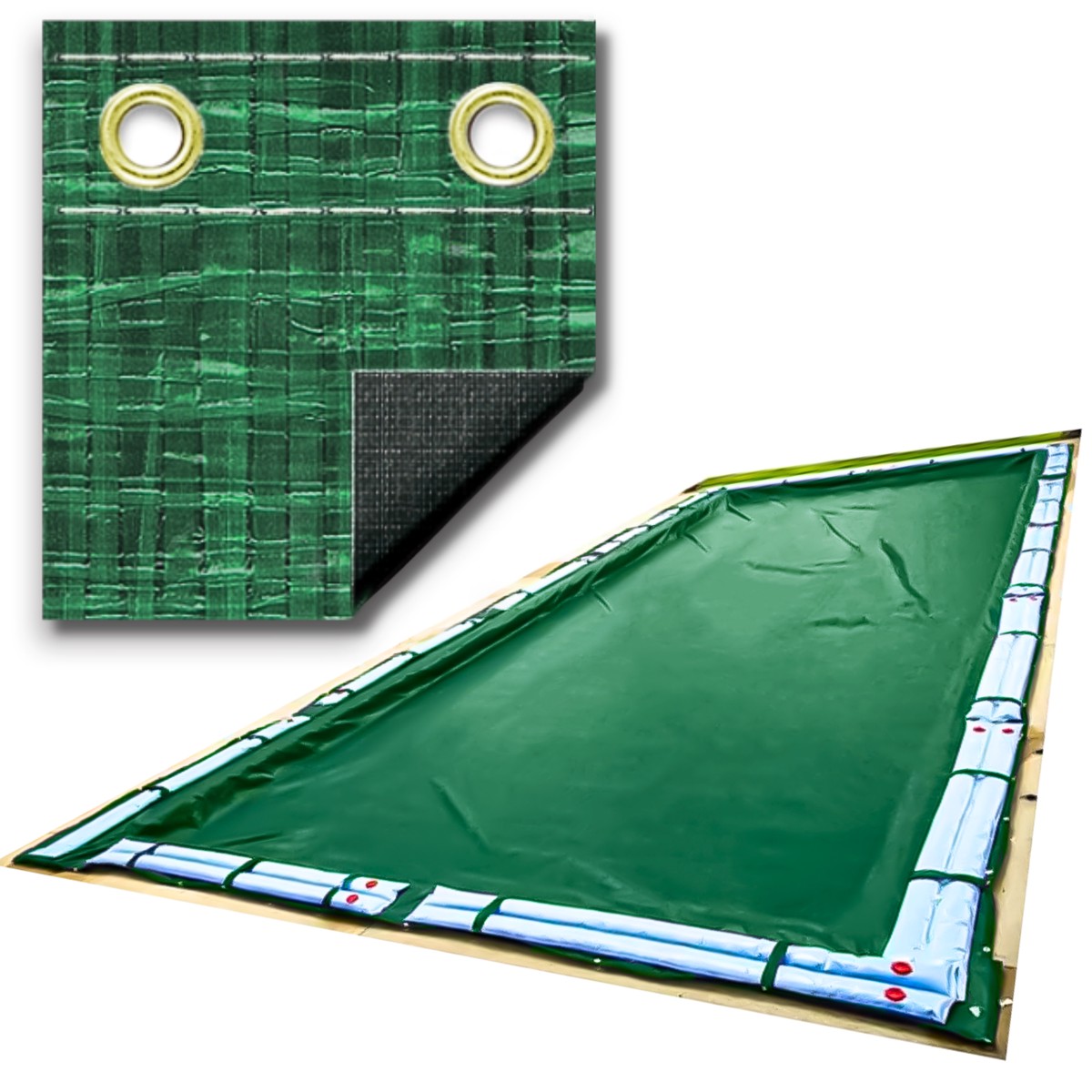 Swimline Hydrotools Ripstopper Winter Pool Cover for 20 x 45 Ft Inground Pools