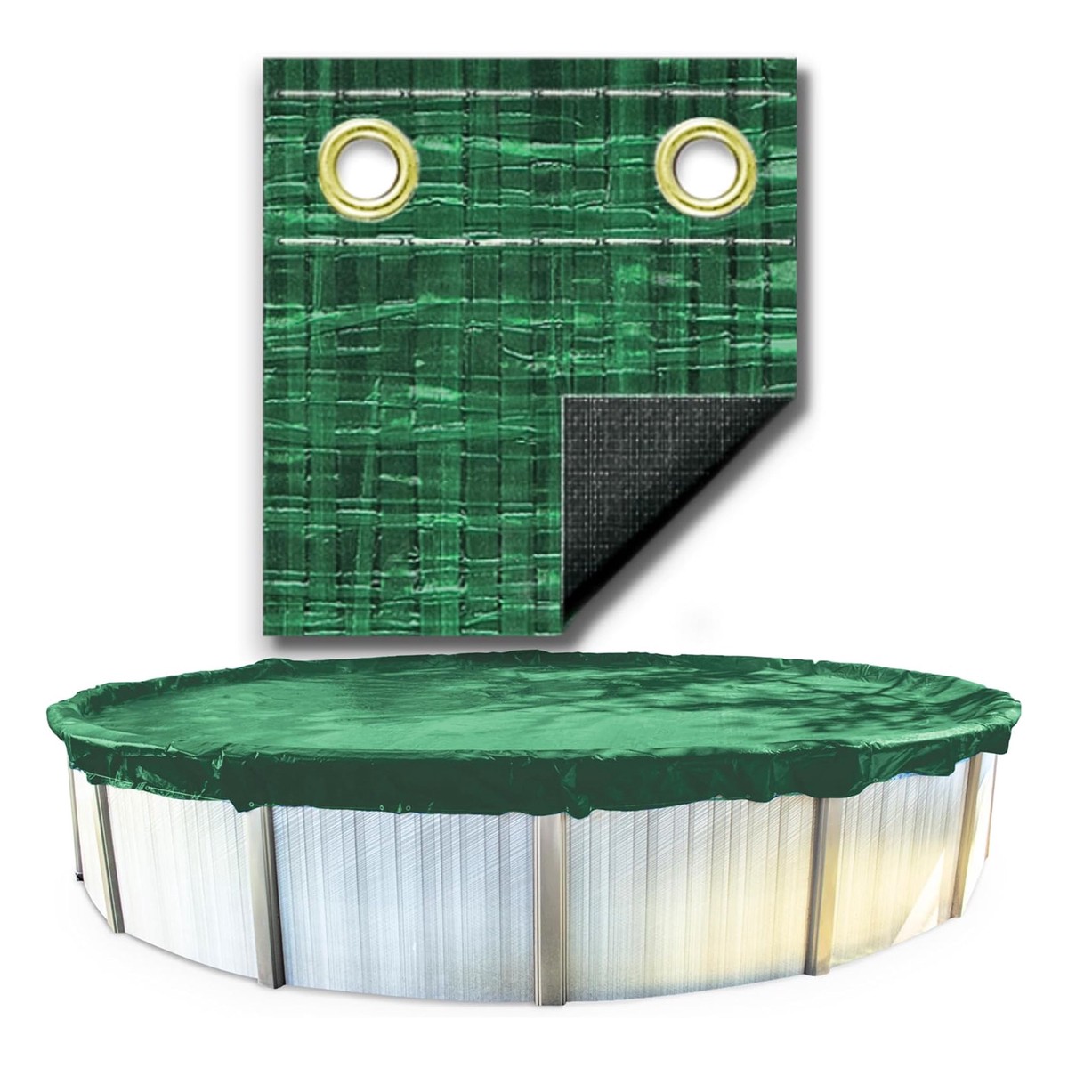 Swimline Hydrotools Ripstopper Winter Pool Cover for 21x43 Ft Above Ground Pool