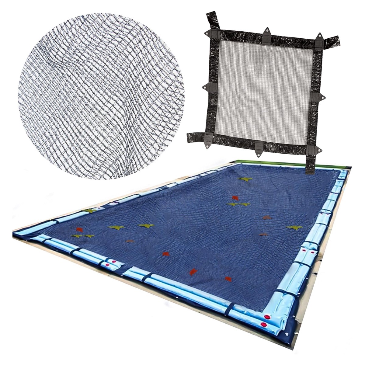 Swimline Hydrotools Winter Leaf Net, Cover for Above Ground Pool, 20x28, Black