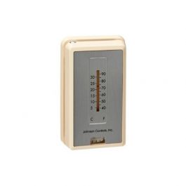 Johnson Controls T-4100-2 Pneumatic Thermostat Reverse Acting Vertical Mount W/Cover