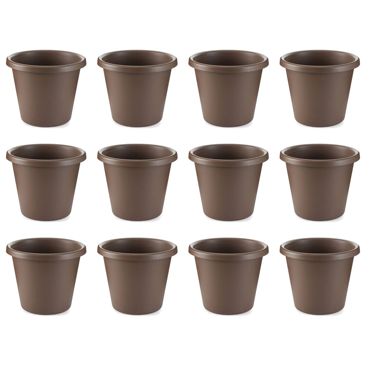 The HC Companies 12 Inch Indoor or Outdoor Classic Flower Pot Planter (12 Pack)