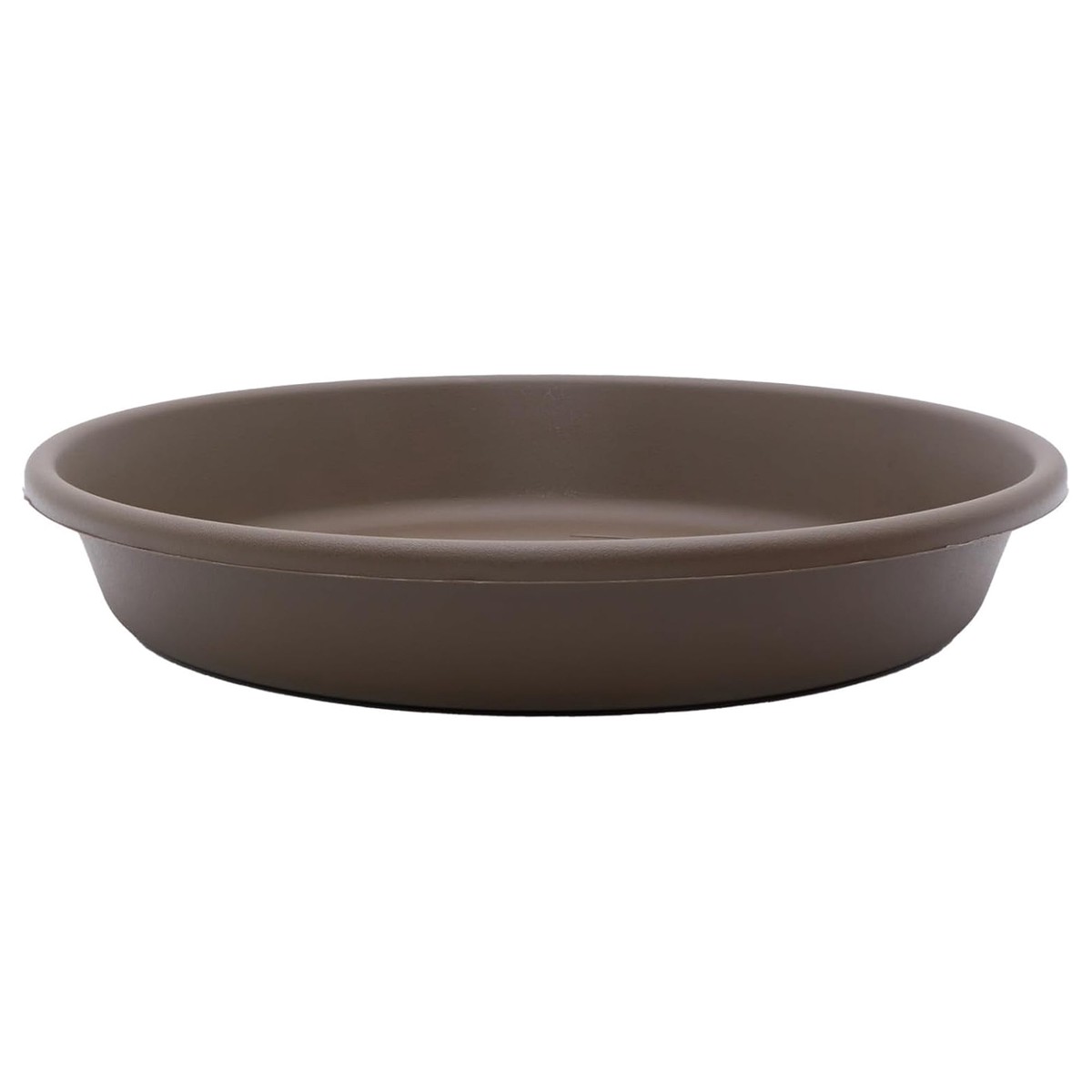 The HC Companies 16.3 Inch Plastic Planter Saucer for Classic Pots, Chocolate