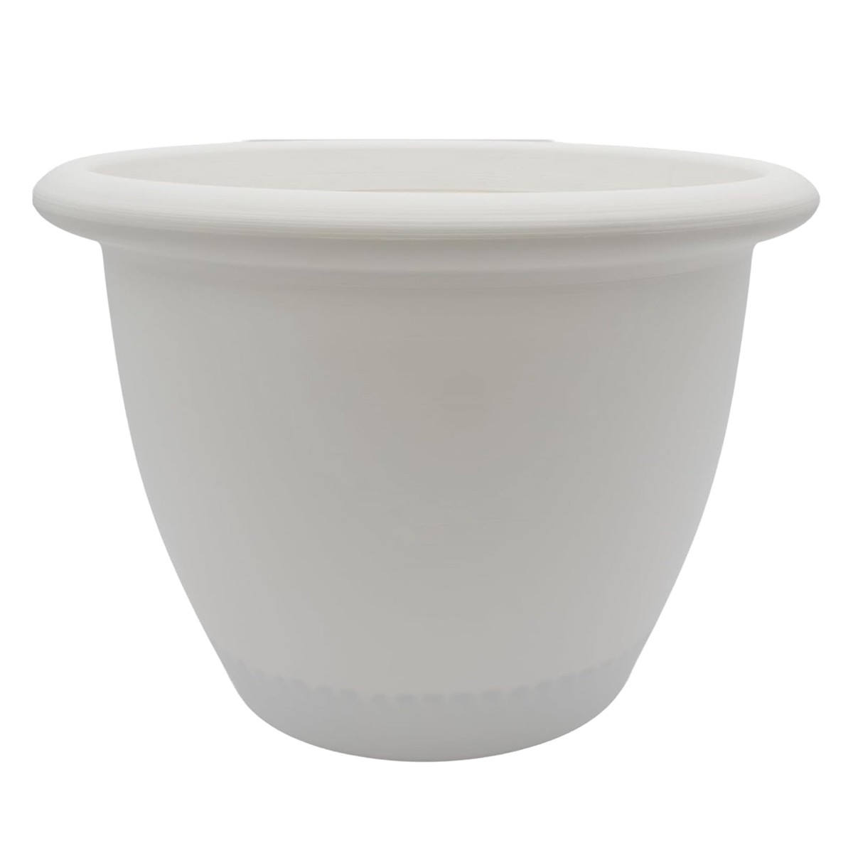 The HC Companies Sevilla Self-Watering Pot with Internal Disk, 16 Inch, White